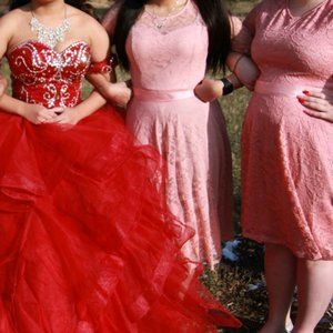 Pink Lace Teacup Dress